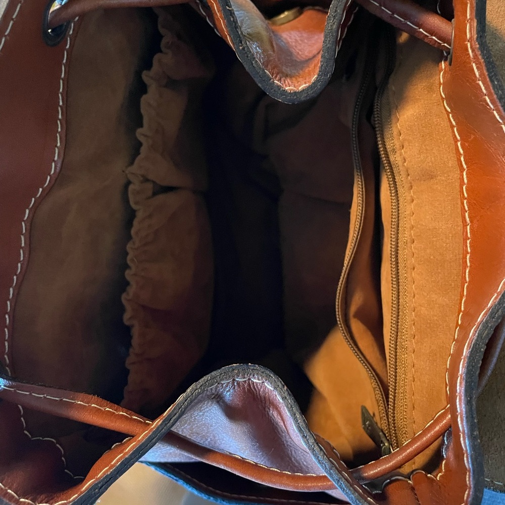 Patricia Nash Brown Leather Backpack - Picture 4 of 4